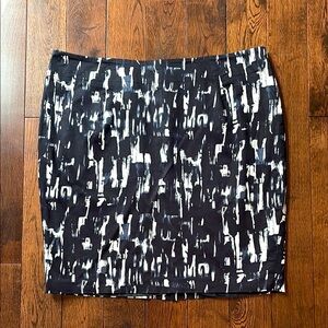 Mexx navy blue patterned skirt size 12